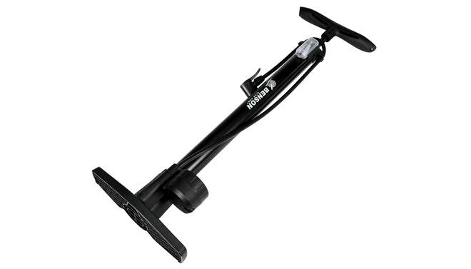Fietspomp met Manometer 8 Bar Vloerpomp Zwart kopen