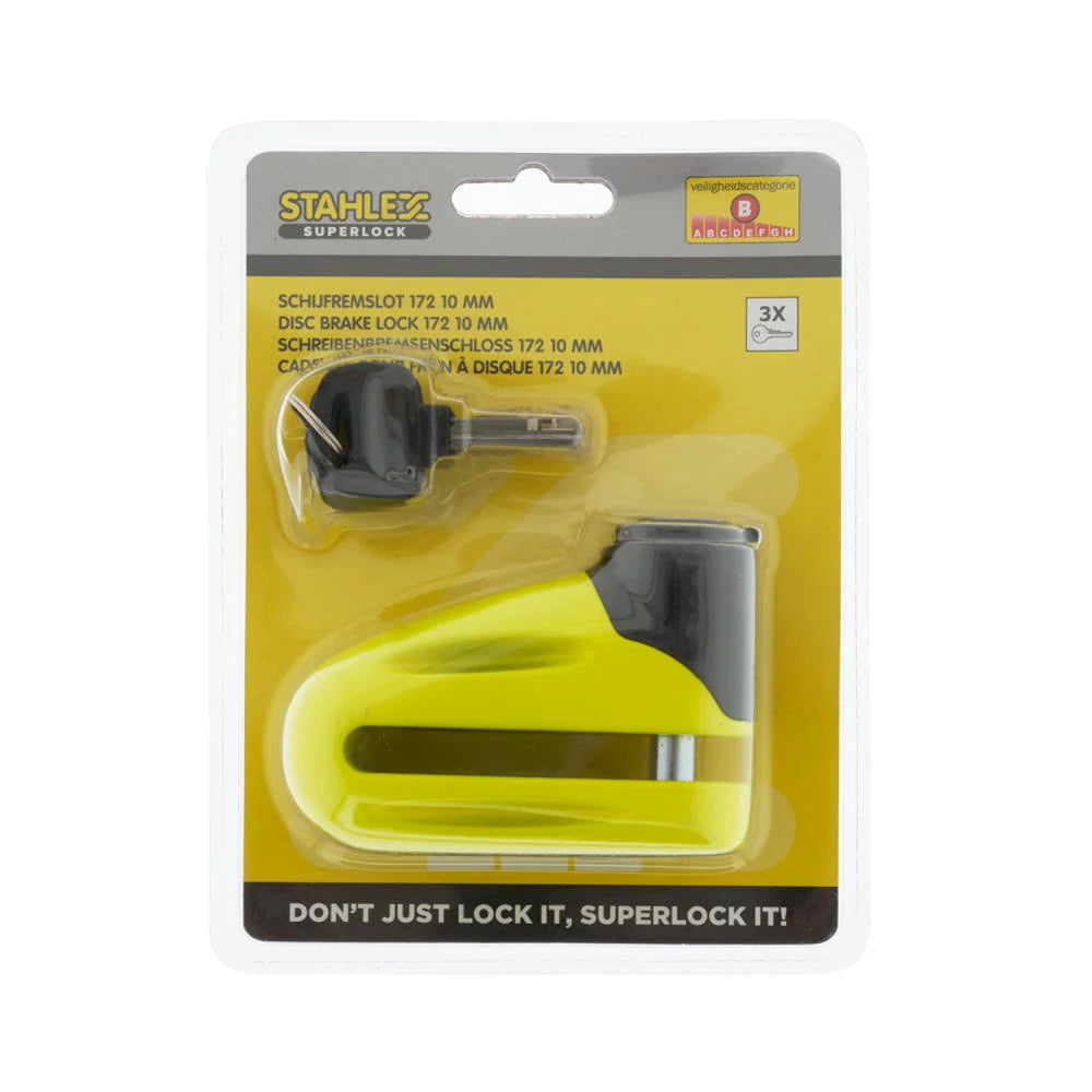 Fietsslot Schrijfremslot Secure 10.0 mm Geel Schijfrem Slot Kopen Online