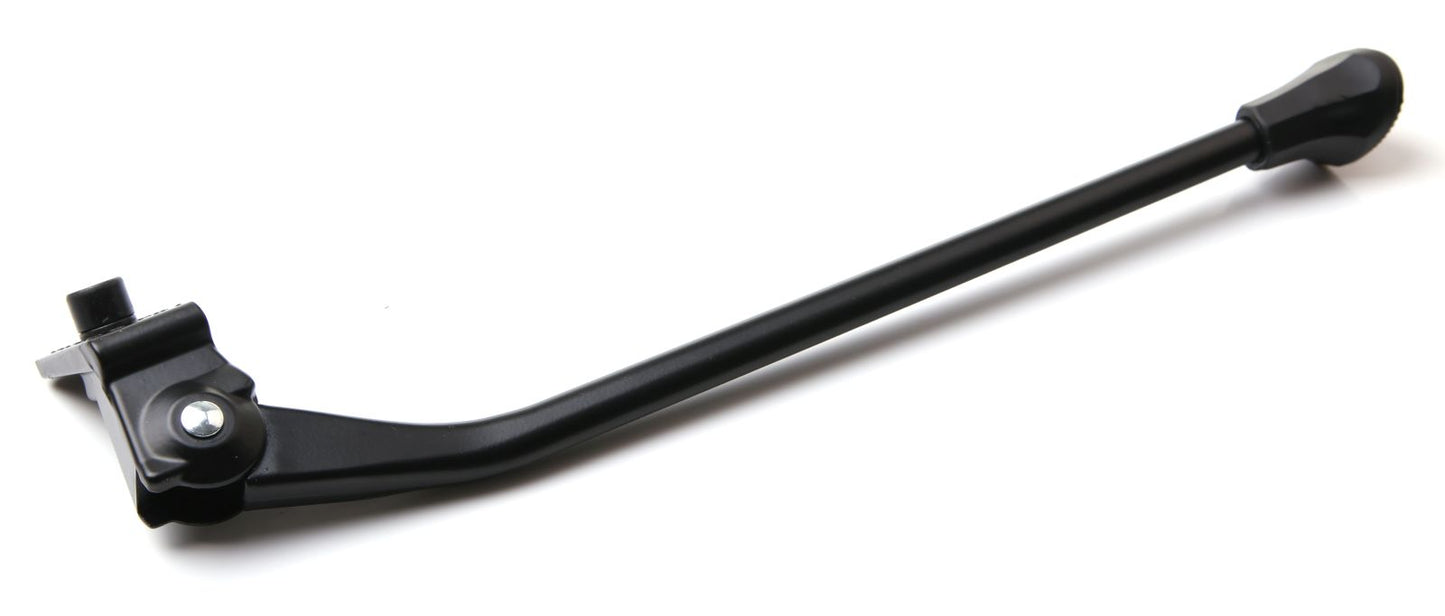 Fietsstandaard aluminium zwart + dop 35cm