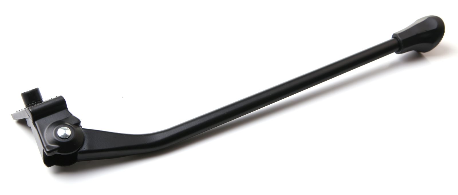 Fietsstandaard aluminium zwart + dop 35cm