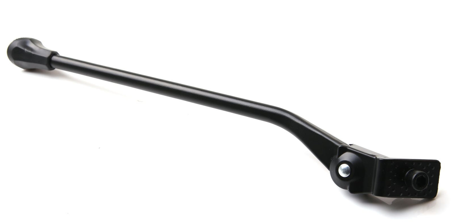 Fietsstandaard aluminium zwart + dop 35cm