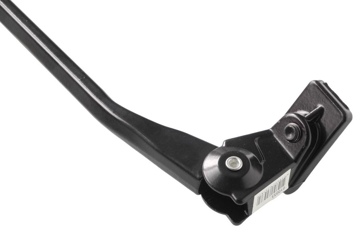 Fietsstandaard aluminium zwart + dop 35cm