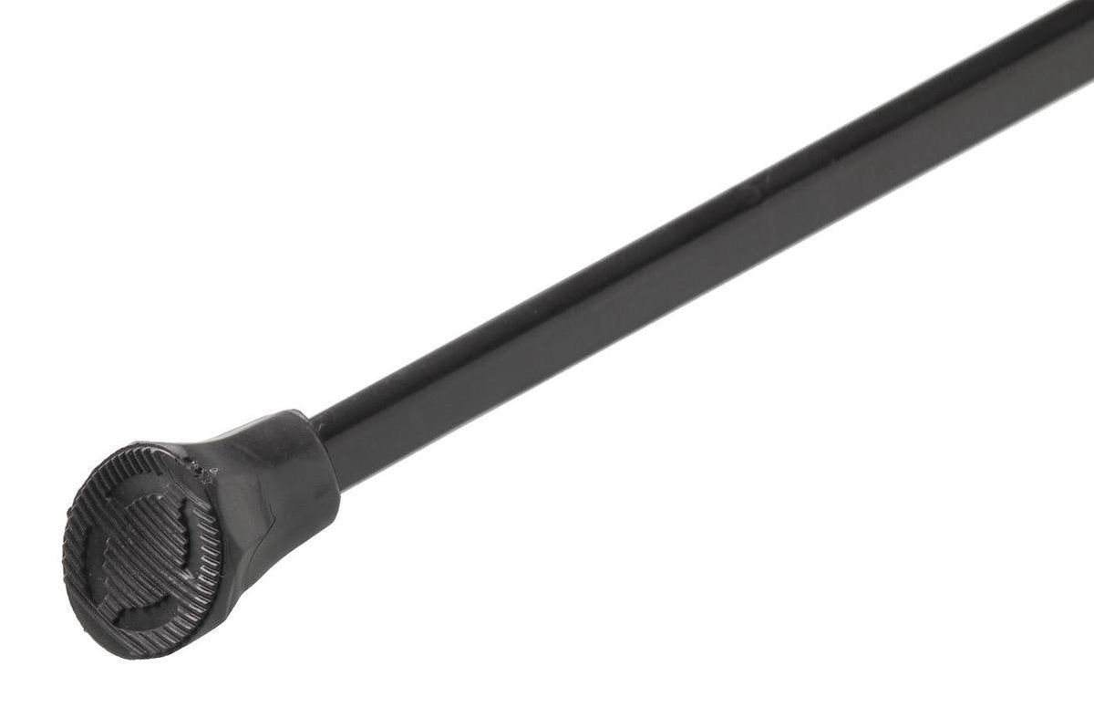 Fietsstandaard aluminium zwart + dop 35cm