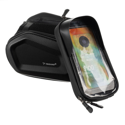 Fietstas Waterdicht Frametas met Telefoonhouder Zwart 2 Liter kopen online