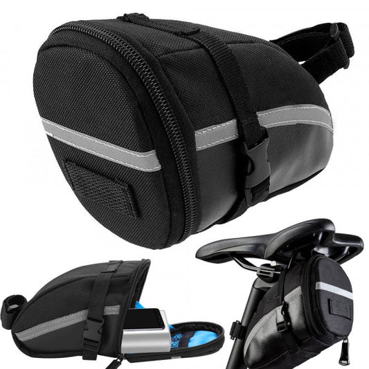 Fietstas Zadeltas 1,2 Liter Zwart Mountainbike/Racefiets kopen