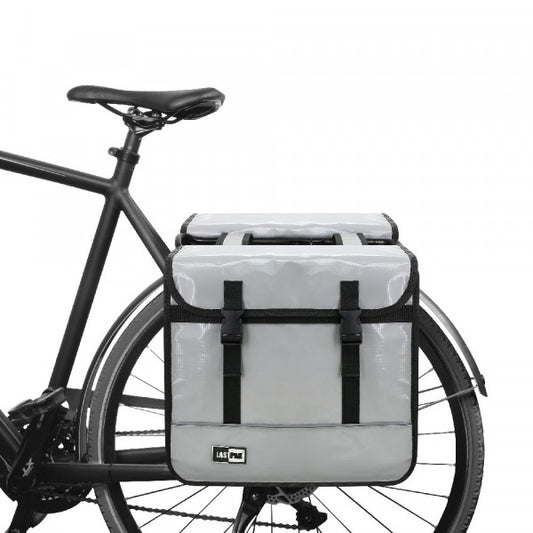 Lastpak Fietstassen Dubbel 35 Liter - Grijs