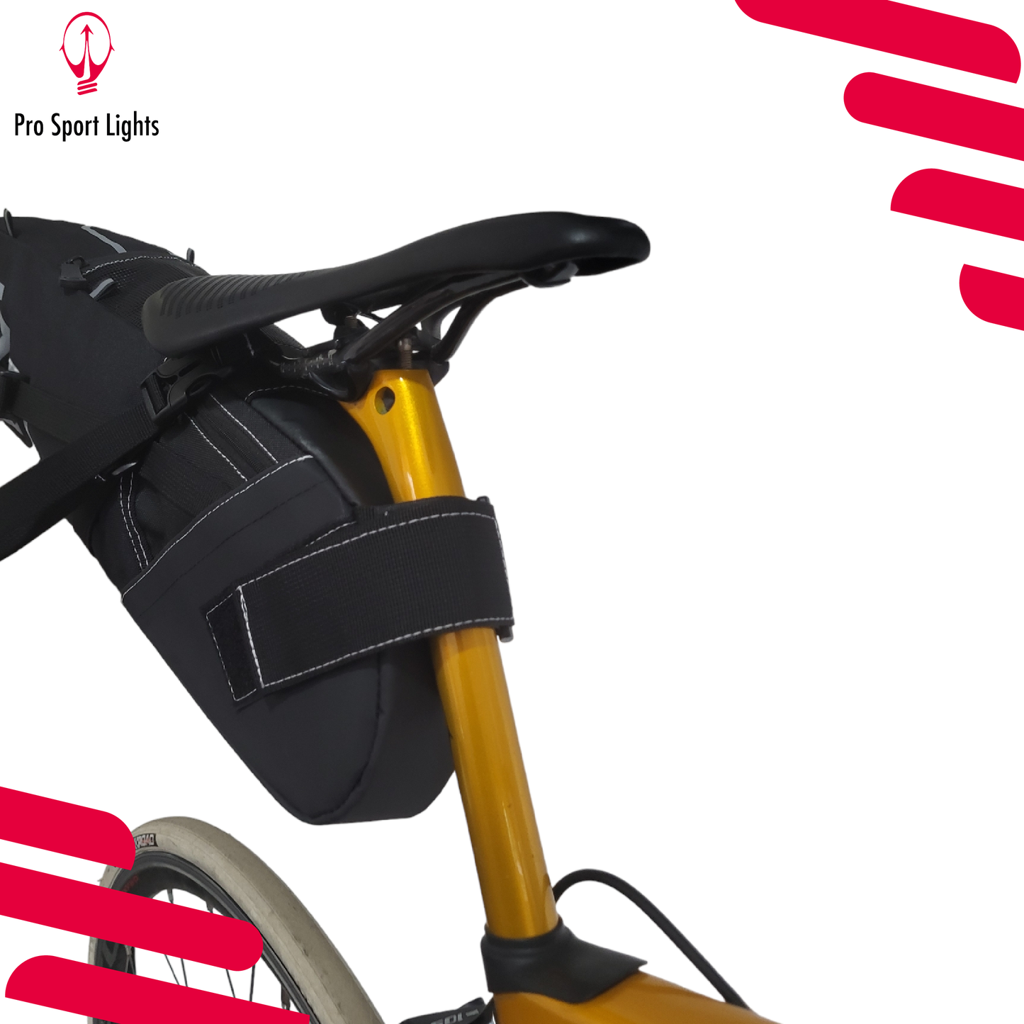 Pro Sport Lights Zadeltas 12 Liter Zwart