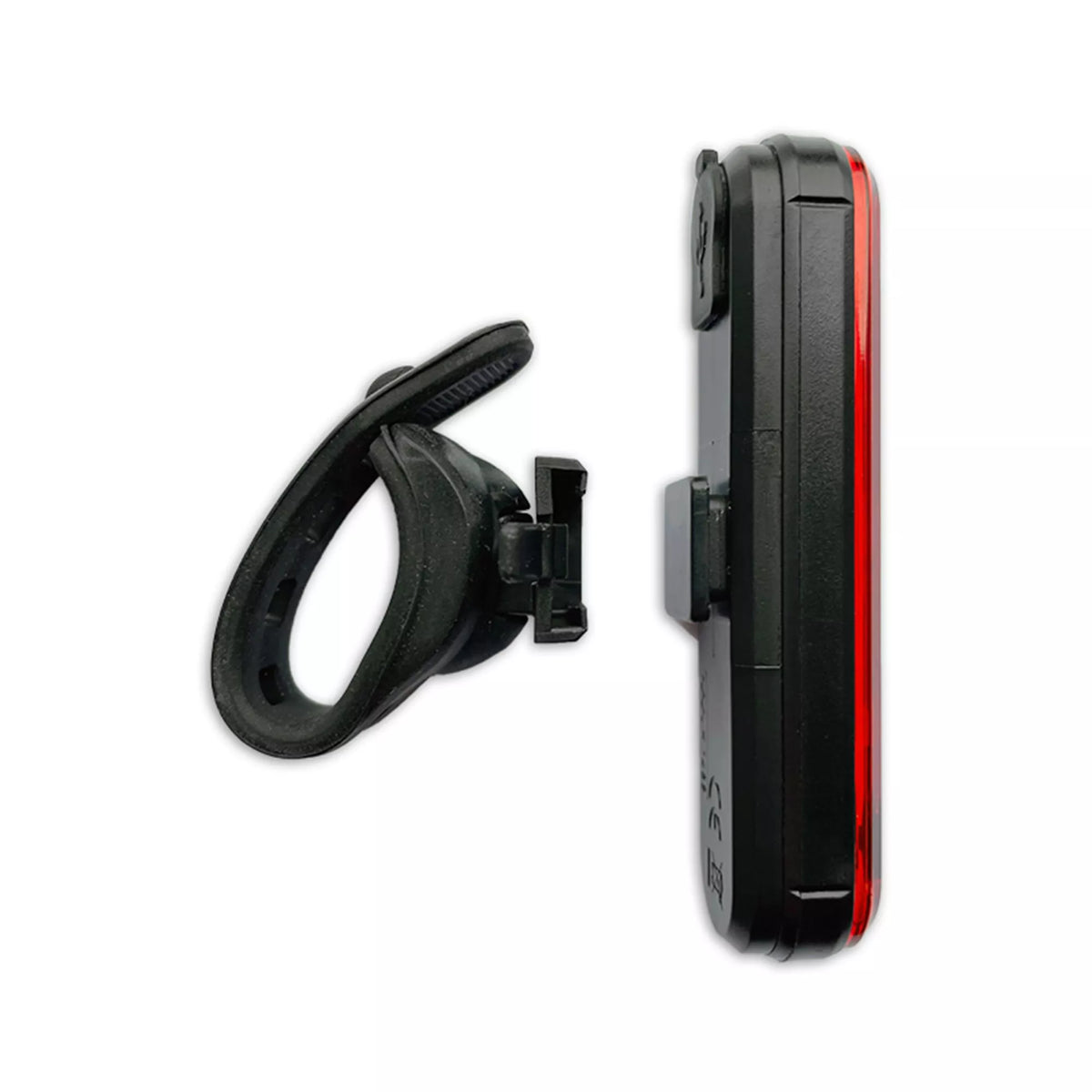 LED-takavalo – 100 lm, punainen, USB-ladattava