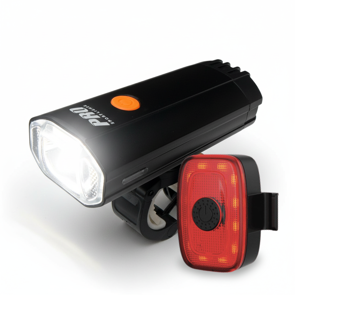 Fietsverlichting Set 1200 en 120 Lumen LED Fietslamp USB Oplaadbaar Kopen Online