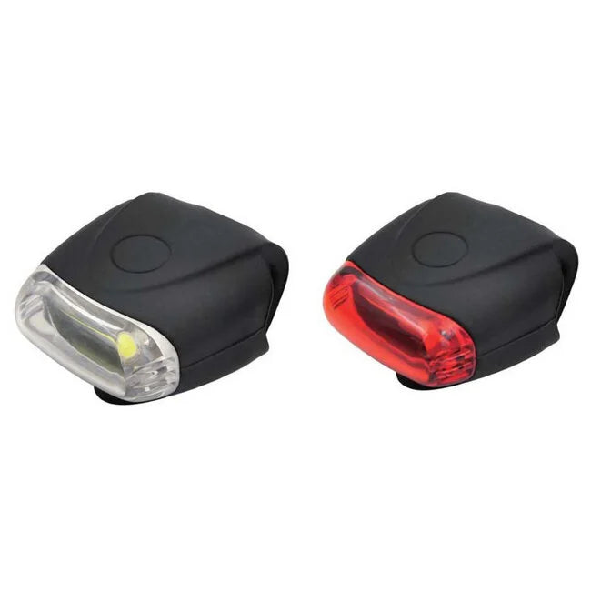 Fietsverlichting Set LED Siliconen - Rood en Wit - Waterdicht kopen online