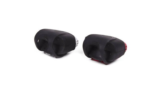 Fietsverlichting Set LED Siliconen - Rood en Wit - Waterdicht kopen online