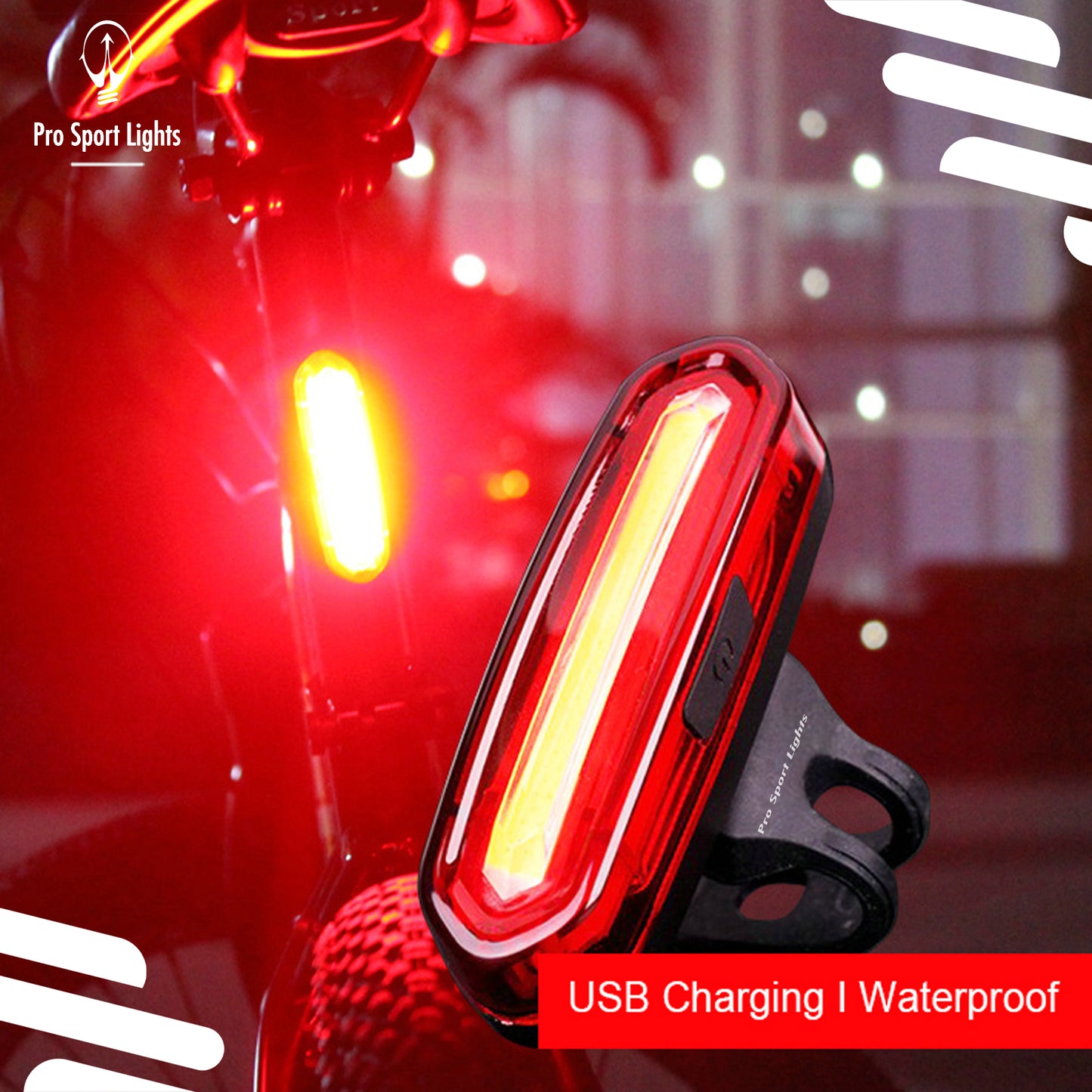 Fietsverlichting USB Oplaadbaar 300 en 120 Lumen Voorlicht Achterlicht Fiets LED Kopen Online