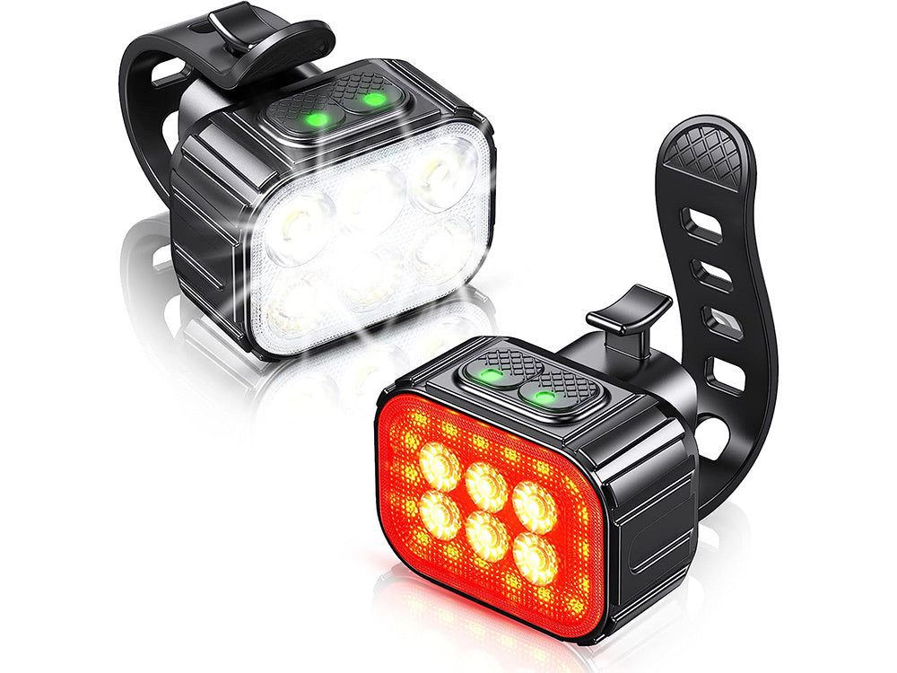 Fietsverlichting USB Oplaadbaar Koplamp en Achterlicht Set LED Verlichting kopen online