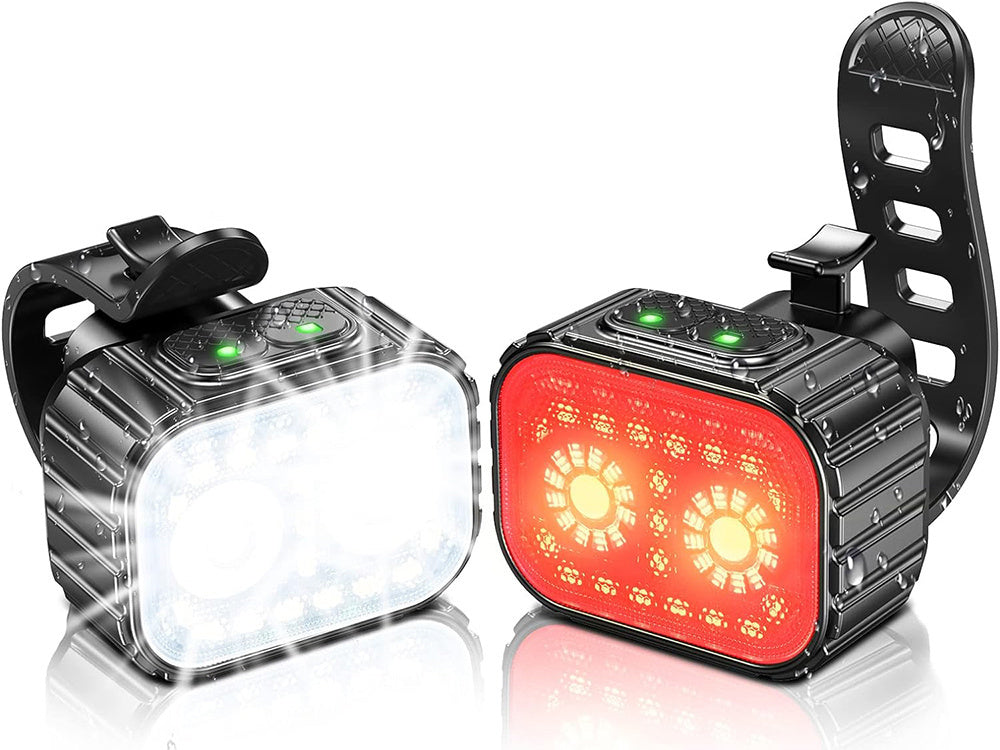 Fietsverlichting USB Oplaadbaar Koplamp en Achterlicht Set LED Verlichting kopen online