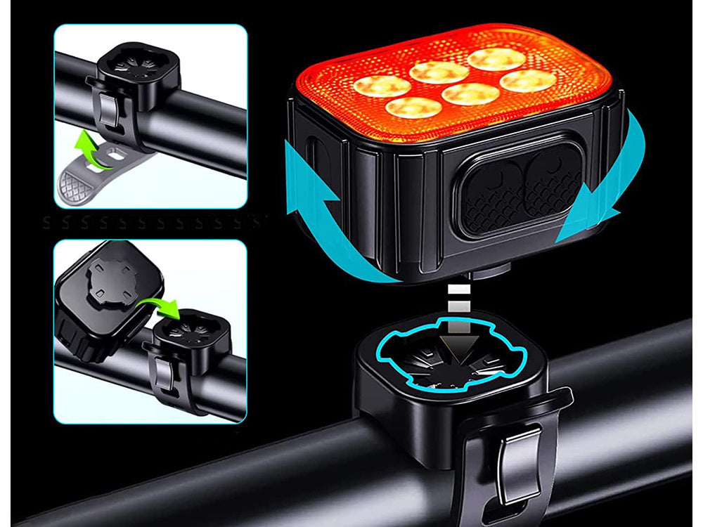 Fietsverlichting USB Oplaadbaar Koplamp en Achterlicht Set LED Verlichting kopen online