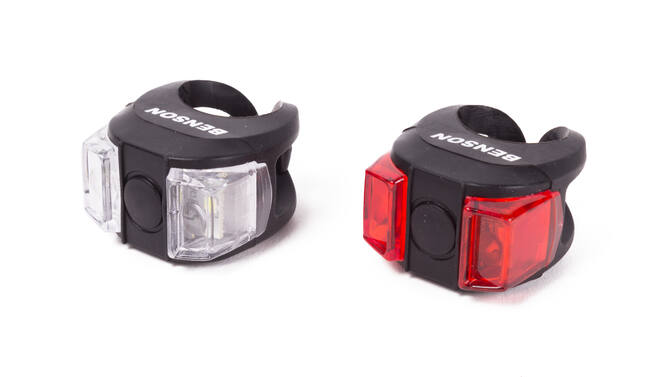 Fietsverlichtingsset Silicoon - LED Voorlicht en Achterlicht Fiets kopen online