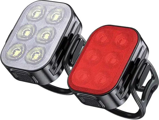 LED Fietsverlichtingsset 200/50 Lumen Voorlicht en Achterlicht Fiets