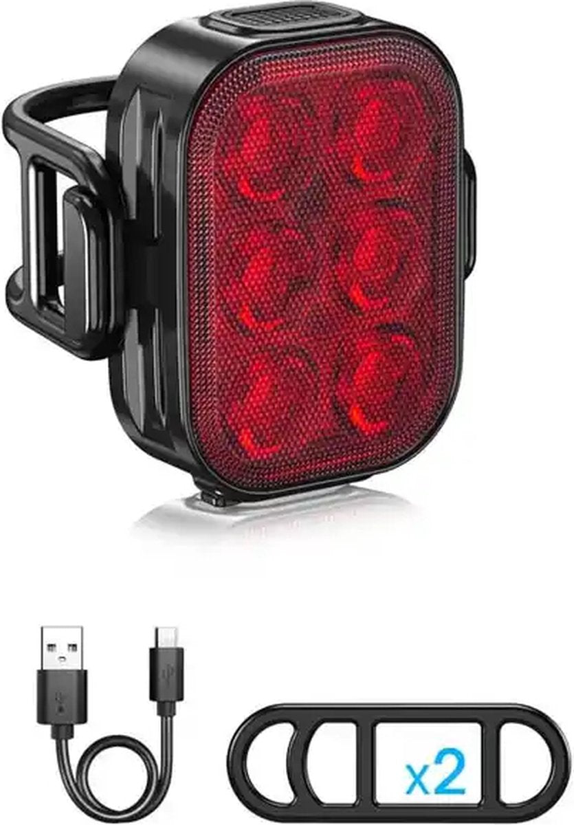 LED Fietsverlichtingsset 200/50 Lumen Voorlicht en Achterlicht Fiets