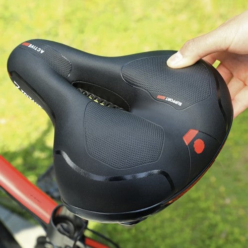 Fietszadel Comfort Foam Dames Heren Zwart Met zadel hoes kopen