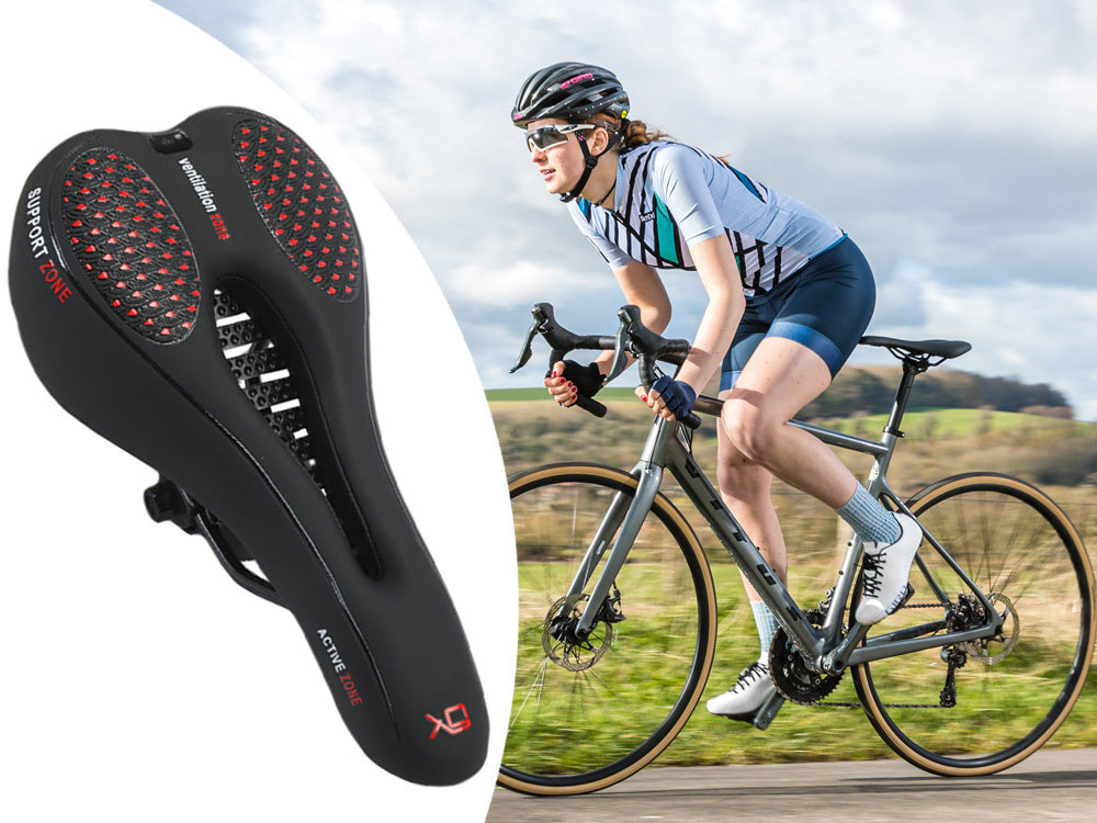Fietszadel Heren Comfort Zachte Foam Zwart - Weerbestendig - Ergonomisch kopen online