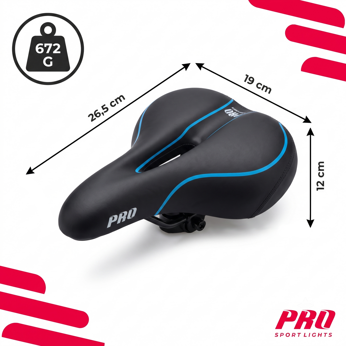 Fietszadel Heren Zadel Dames Selle City Comfort Foam Royal Fiets Zwart Blauw Kopen Online