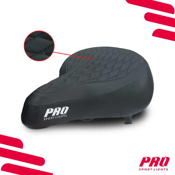 Fietszadel Pro Sport Lights Royal Cruiser - Zwart - Unisex - Foamvulling