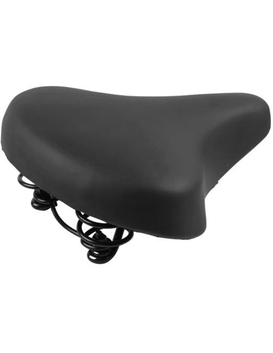Universeel Zwart Fietszadel met Vering - Comfortabel Unisex