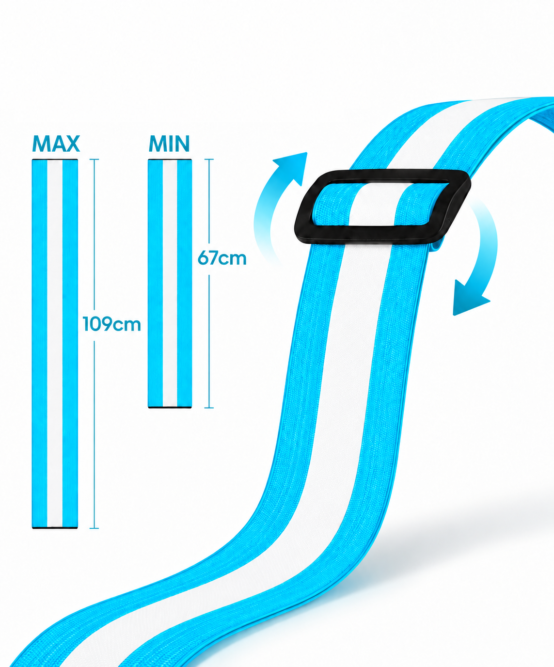 Hardloopvest Met Verlichting en Reflectoren LED Veiligheidsvest USB-C Oplaadbaar Fietsen One Size Kopen Online