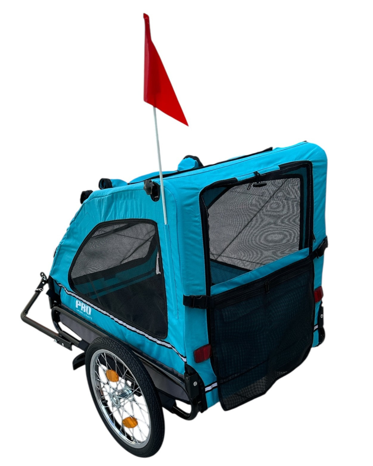 Hondenfietskar Blauw – Stevige Fietskar voor Honden met Reflectoren – Hondenkar tot 30 kg kopen online