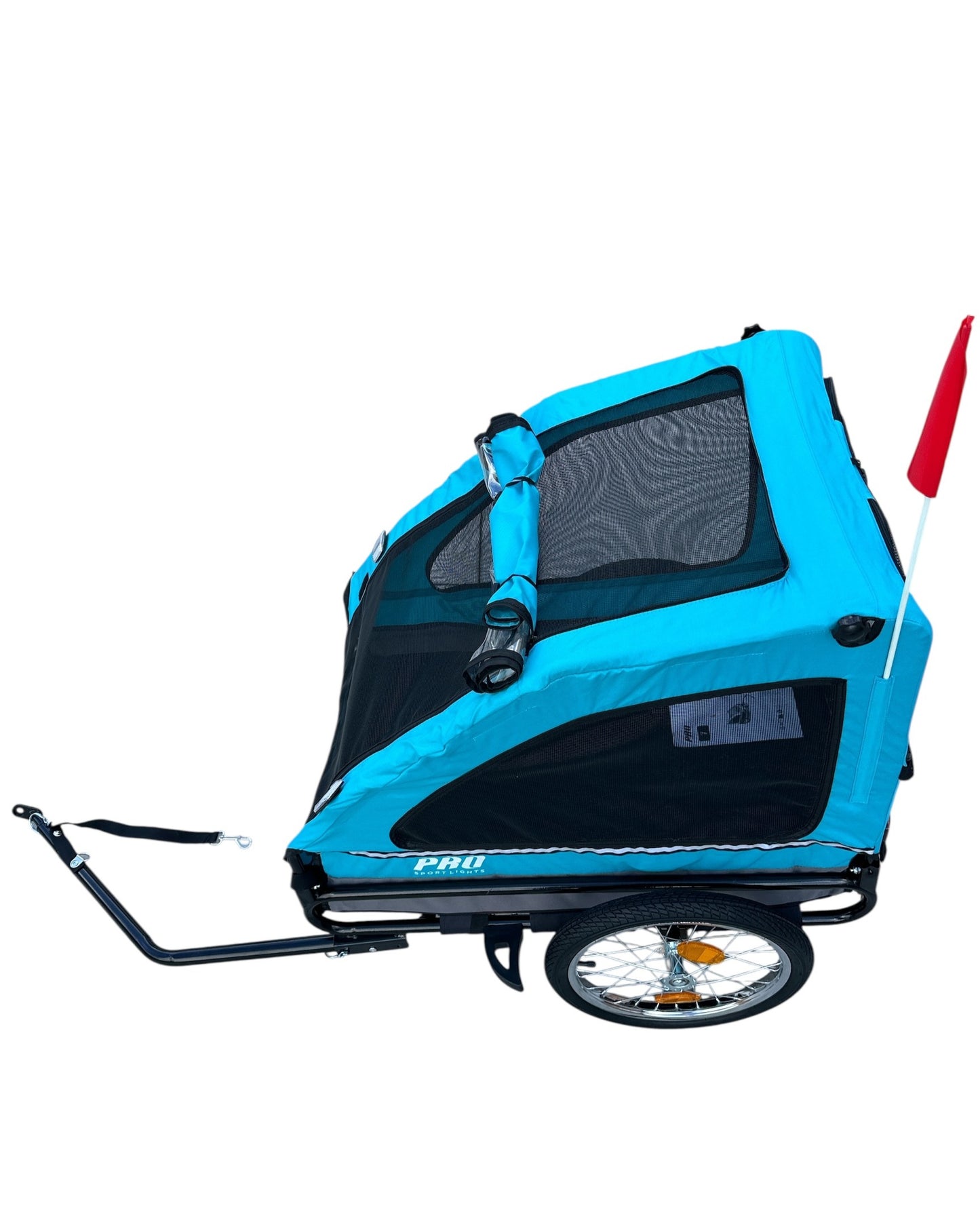 Hondenfietskar Blauw – Stevige Fietskar voor Honden met Reflectoren – Hondenkar tot 30 kg kopen online