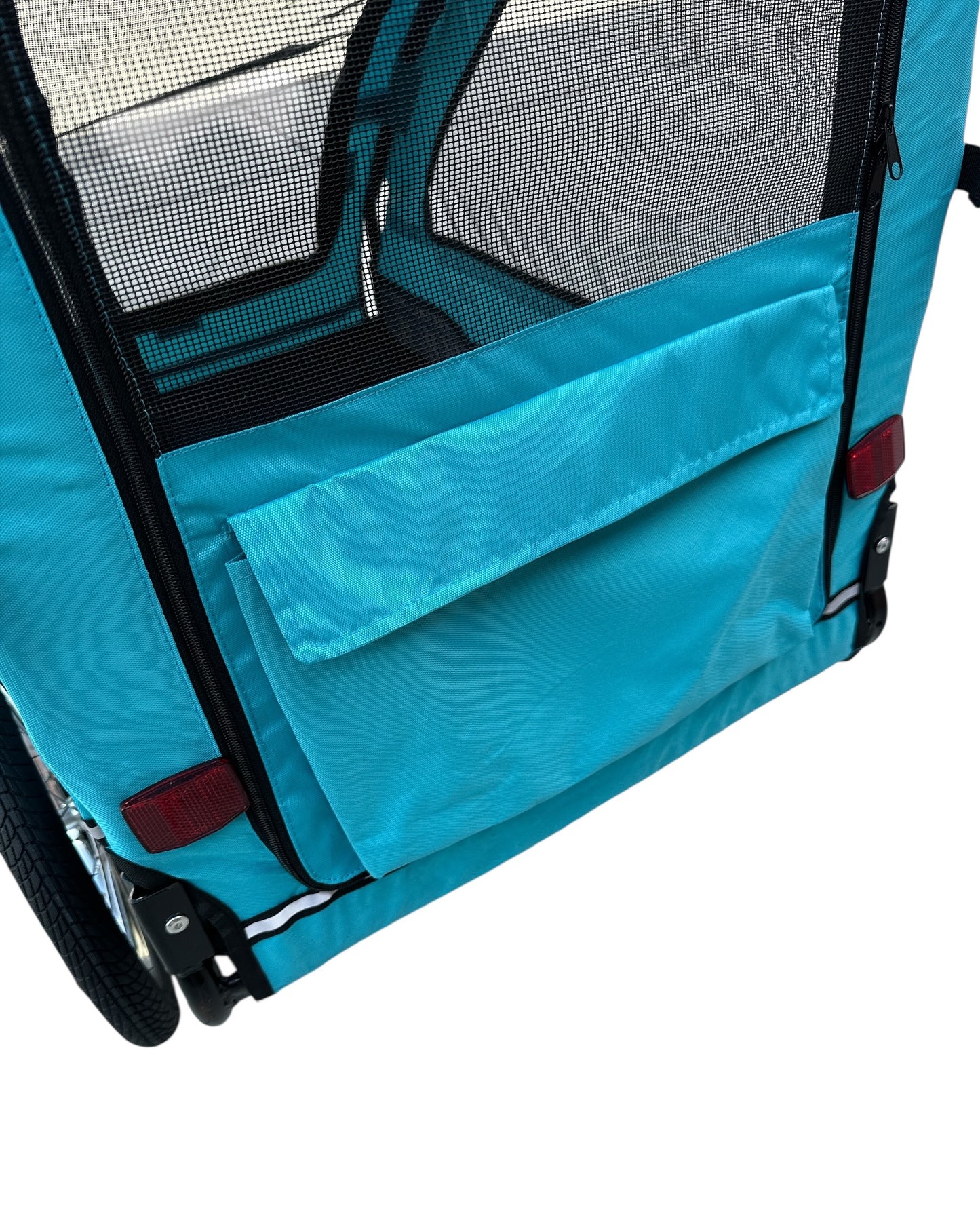 Hondenfietskar Blauw – Stevige Fietskar voor Honden met Reflectoren – Hondenkar tot 30 kg kopen online