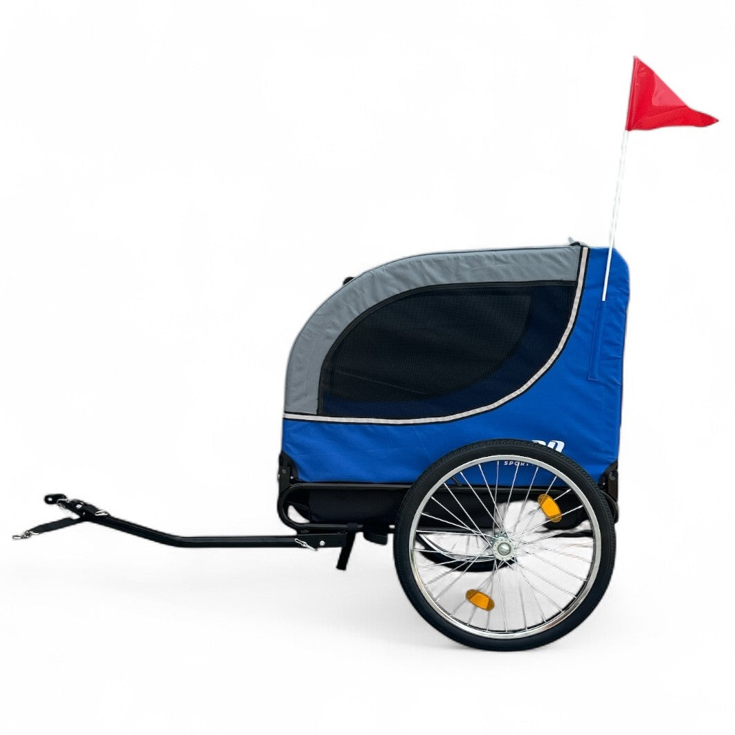 Hondenfietskar Fietskar hond - opvouwbaar - Hondenkar Deluxe Grijs - Max 30kg Kopen Online