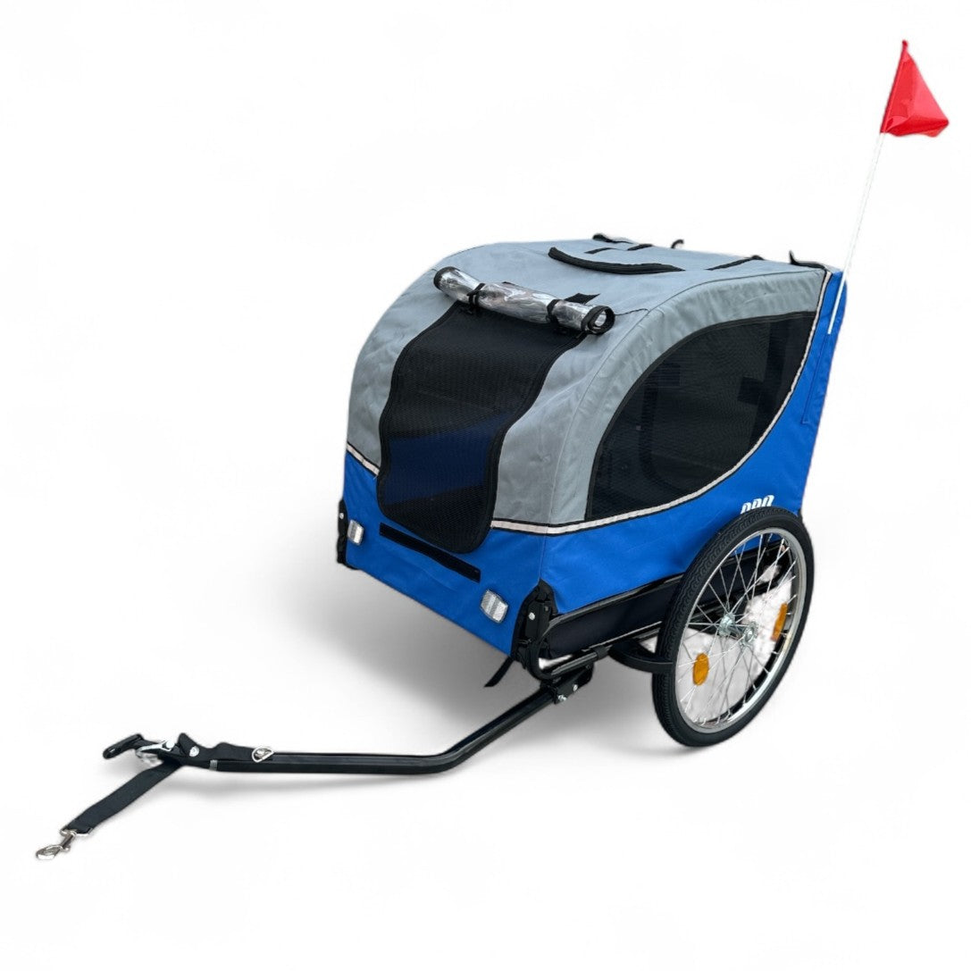 Hondenfietskar Fietskar hond - opvouwbaar - Hondenkar Deluxe Grijs - Max 30kg Kopen Online