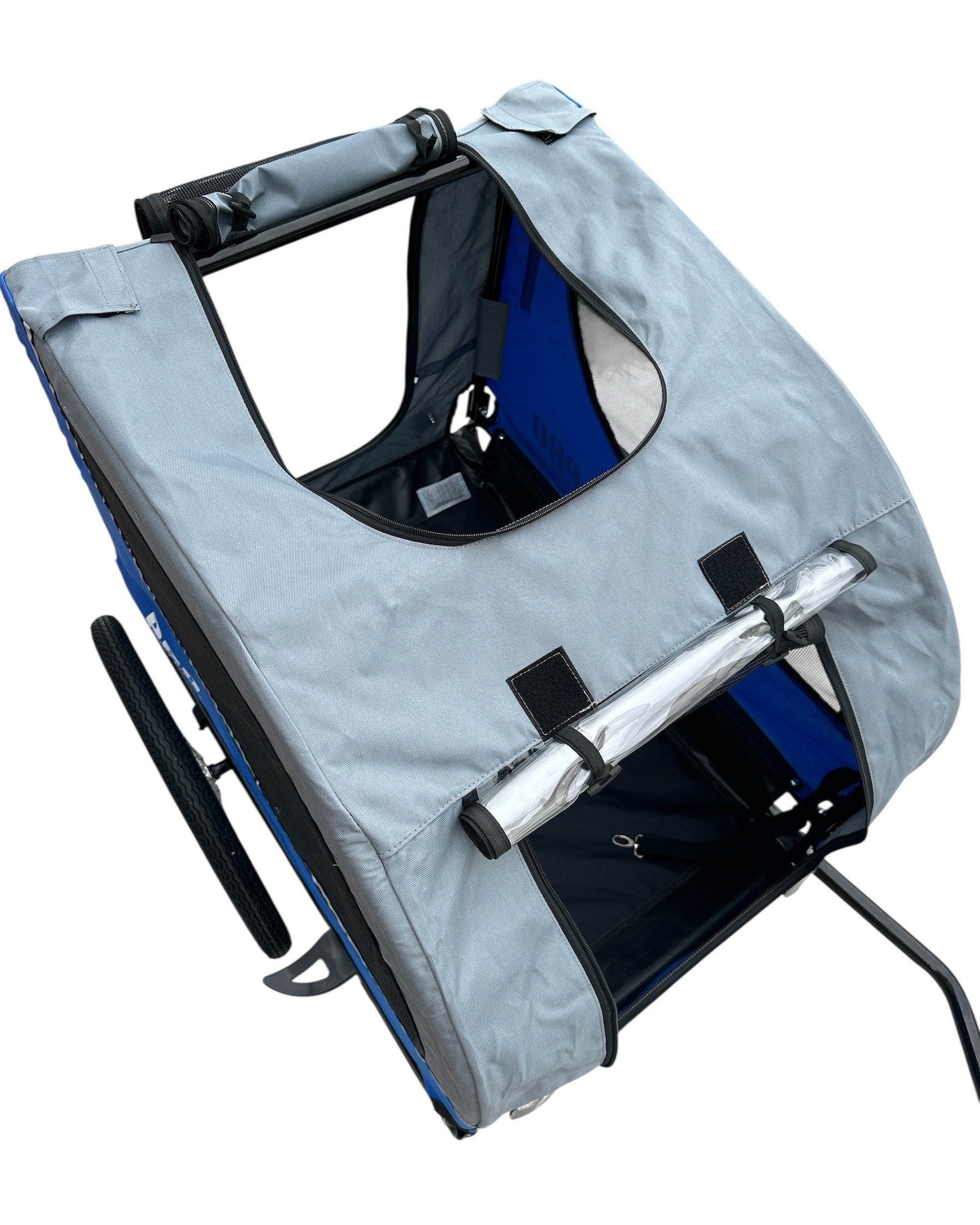 Hondenfietskar Fietskar hond - opvouwbaar - Hondenkar Deluxe Grijs - Max 30kg Kopen Online