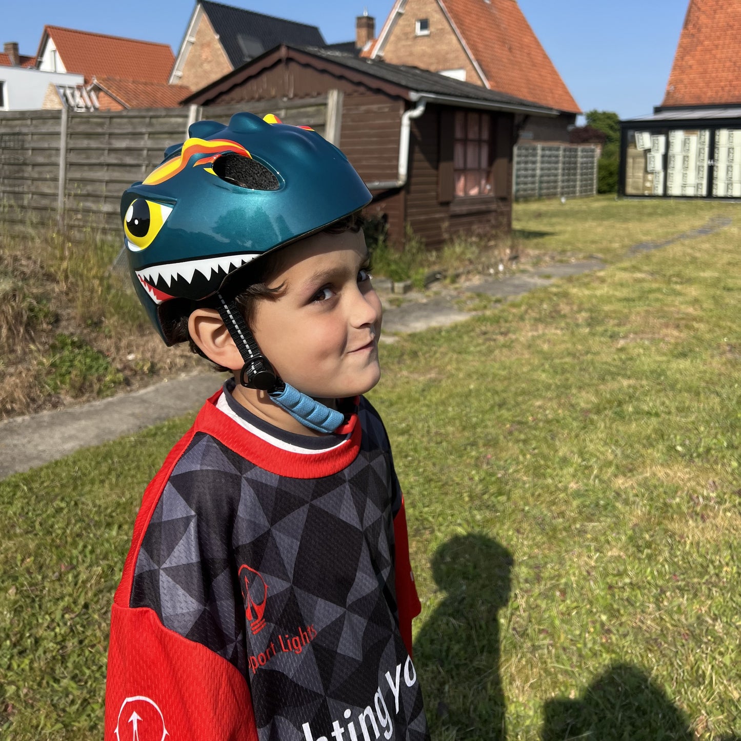 Fietshelm Kinderen jongens Groen - Kinderhelm Dino XS 46/51cm