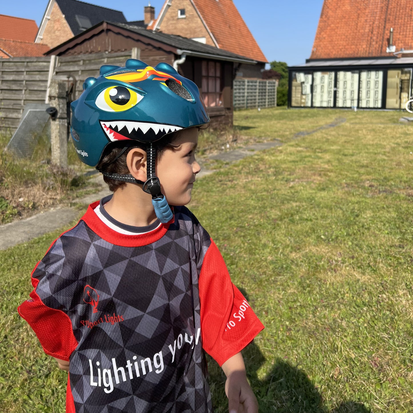 Fietshelm Kinderen jongens Groen - Kinderhelm Dino XS 46/51cm