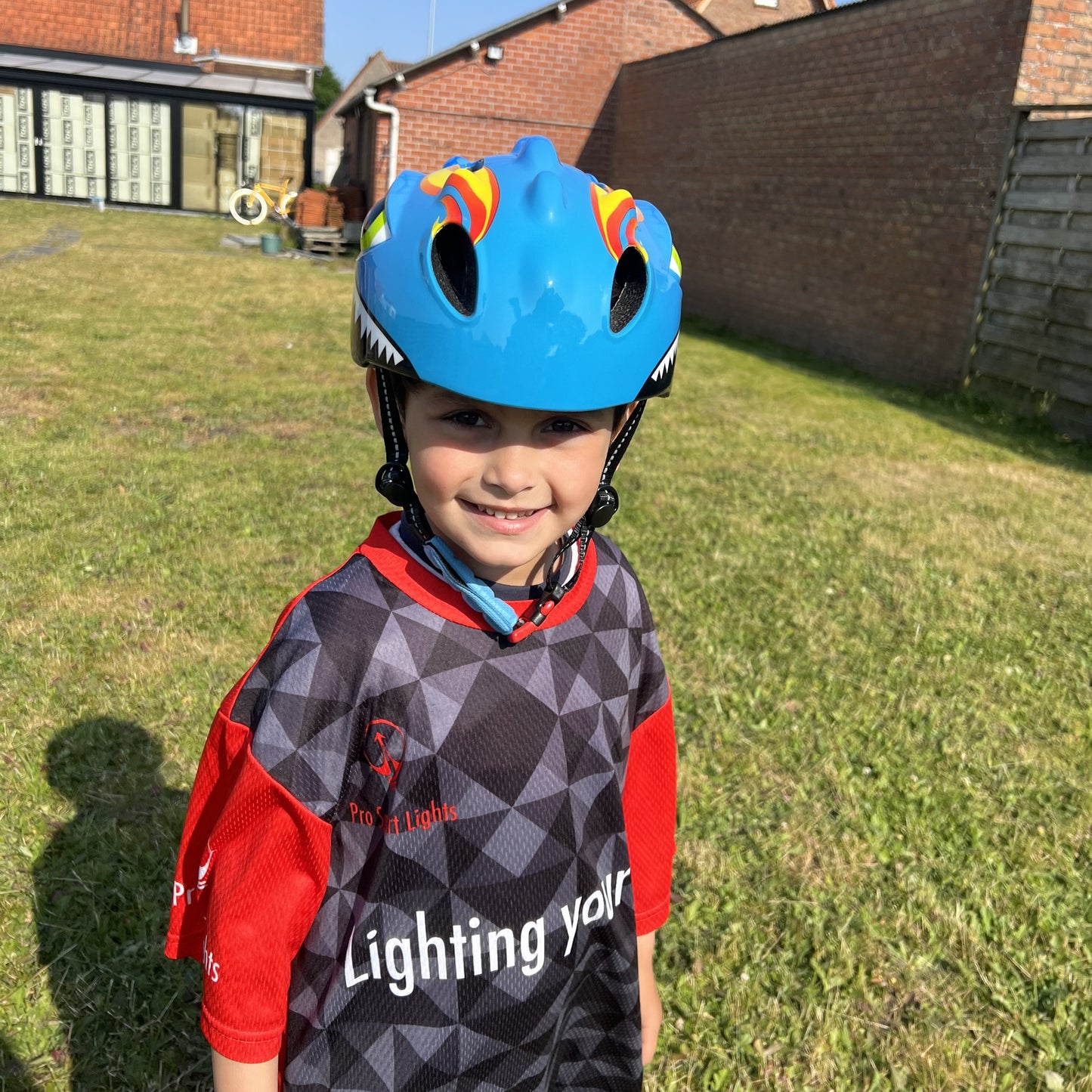 Fietshelm Kinderen jongens Blauw - Kinderhelm Dino XS 46/51cm