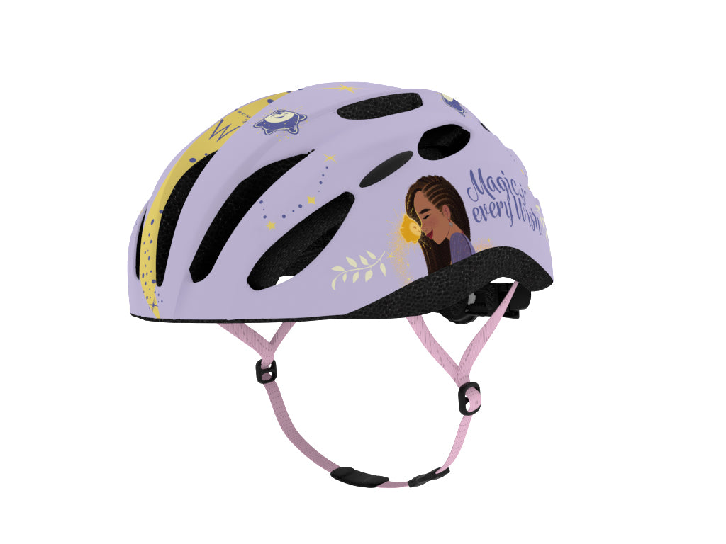 Kinderhelm Fiets Meisjes Disney Wish Fietshelm 52-56cm Paars Geel Kopen Online