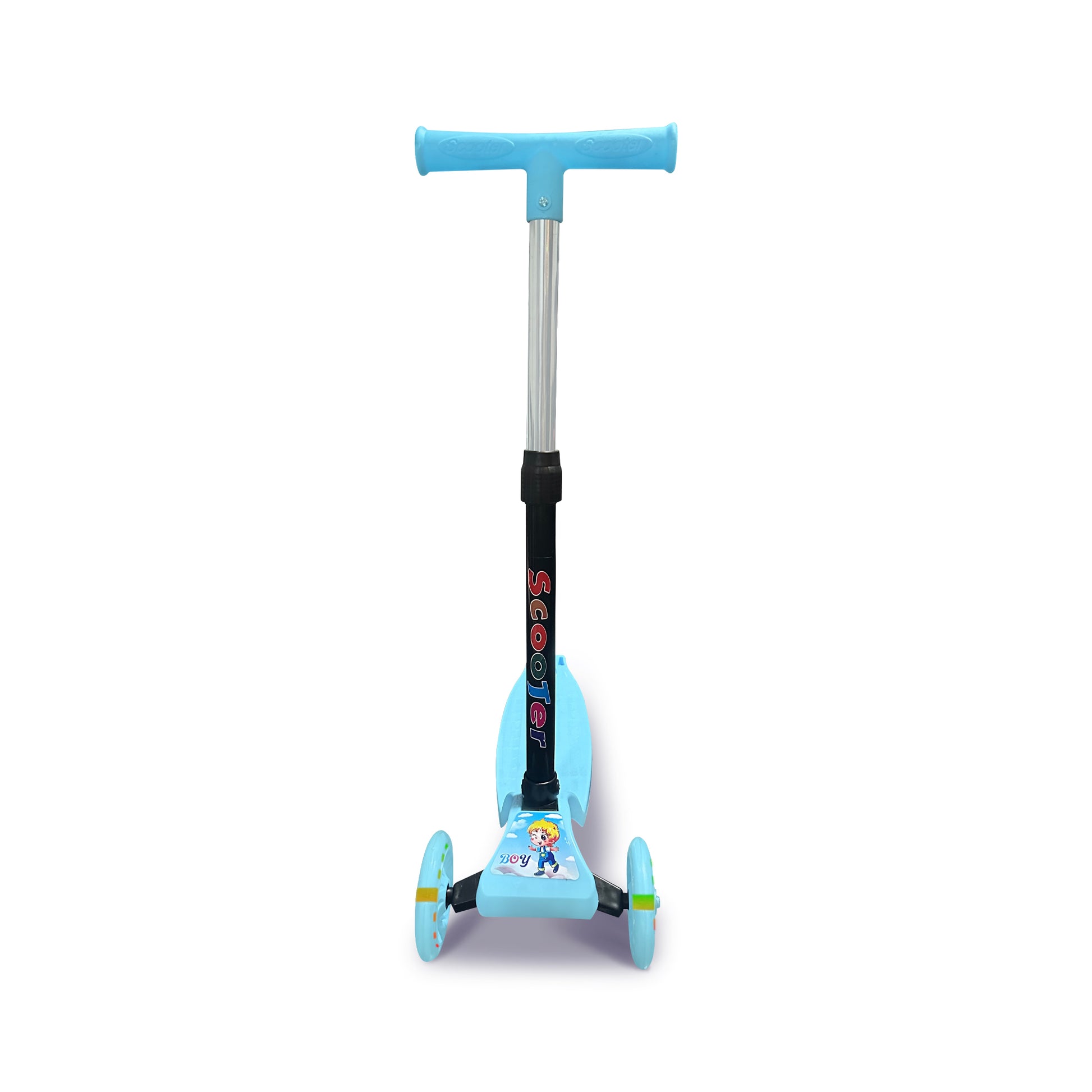 Kinderstep 3 Wielen Jongens Step - 2 Tot 6 Jaar - Verstelbaar - Blauw - LED kopen online