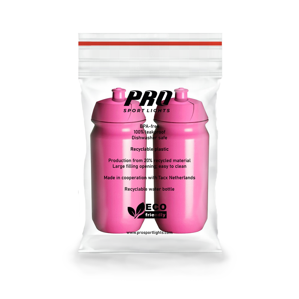 Pro Sport Lights x2 Bidons - 500 ml - Lichtroze
