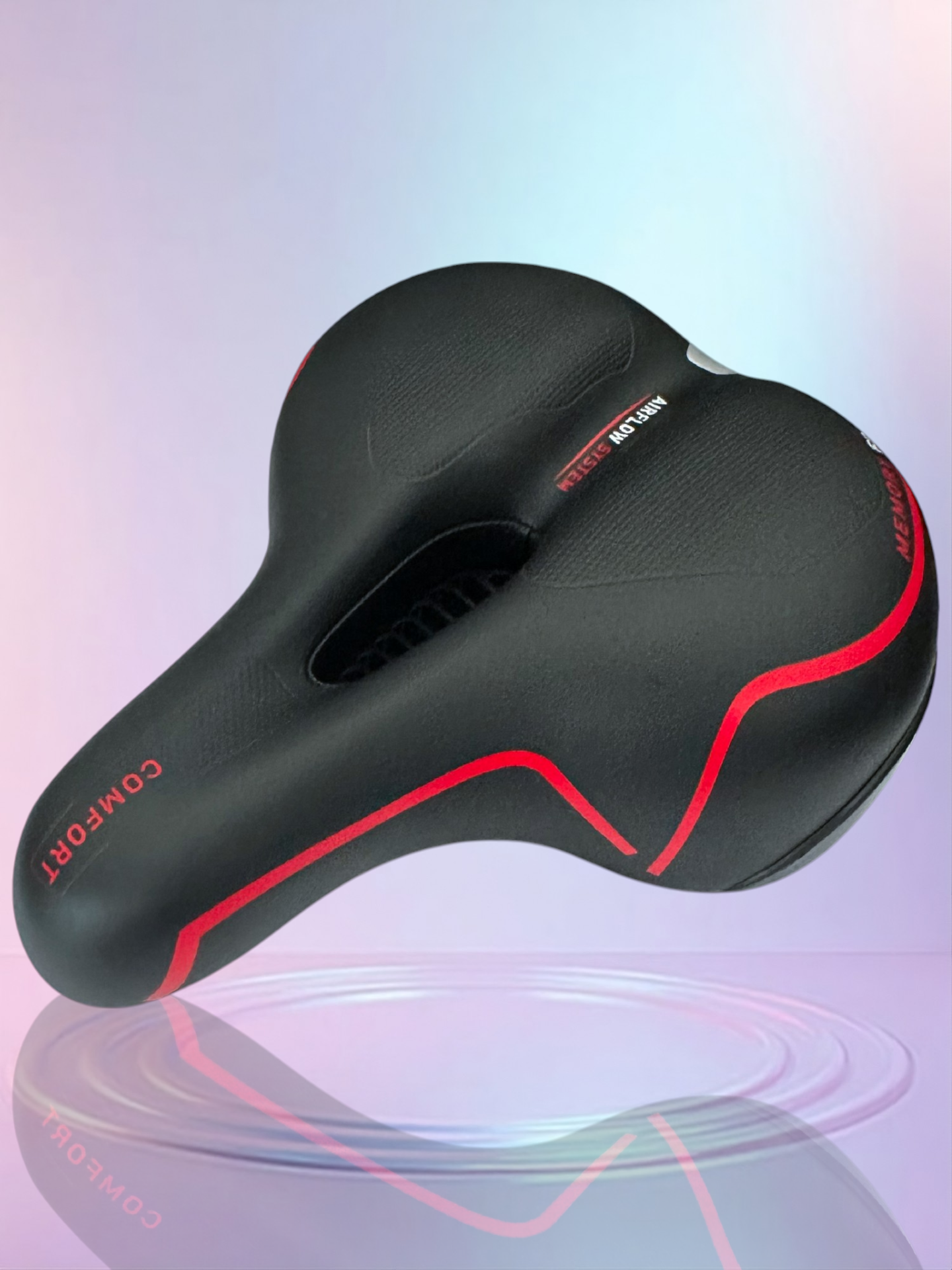 Fietszadel Memory Foam Comfort Pro Sport Lights - Zwart - Dames/Heren