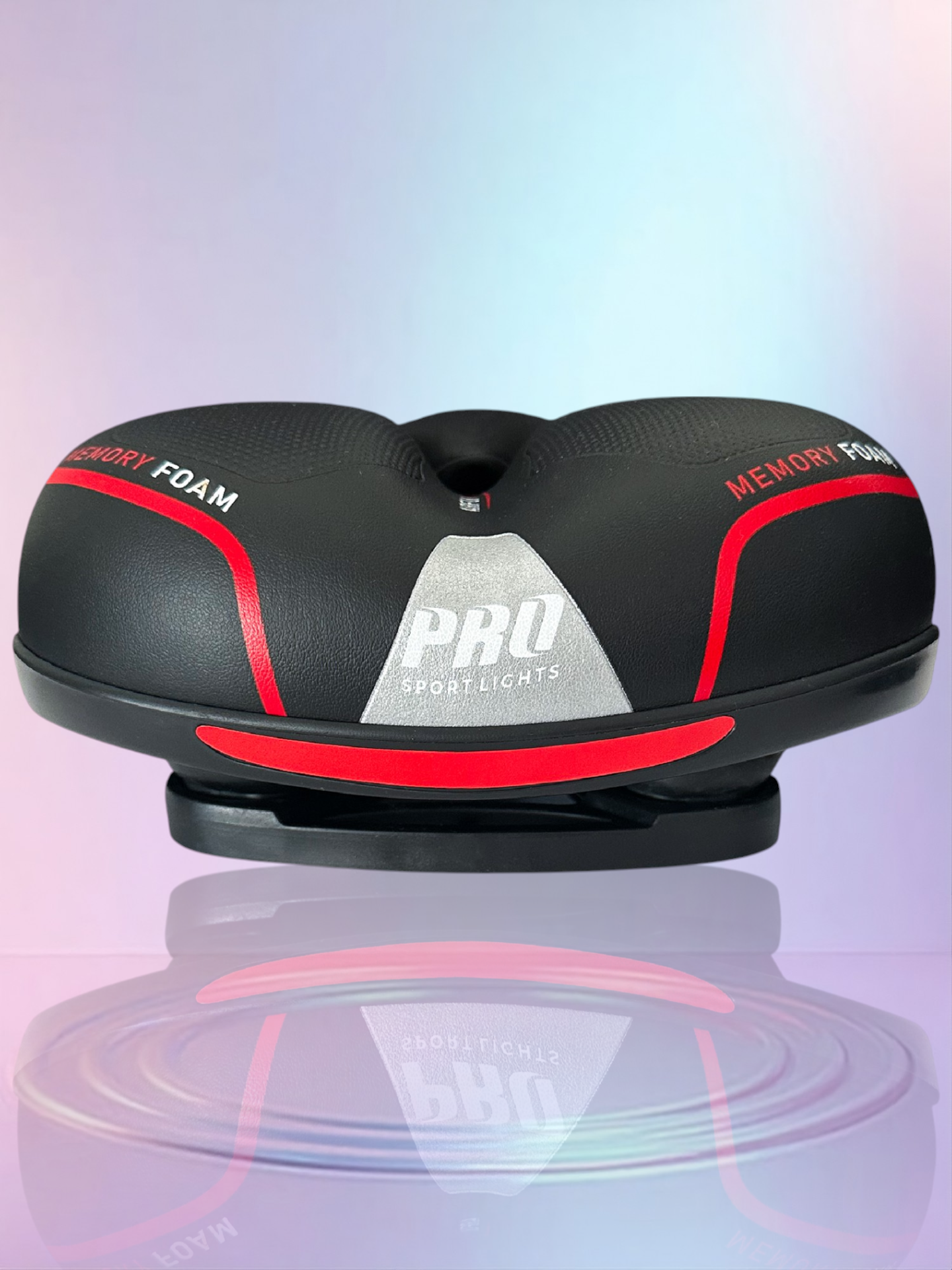 Fietszadel Memory Foam Comfort Pro Sport Lights - Zwart - Dames/Heren