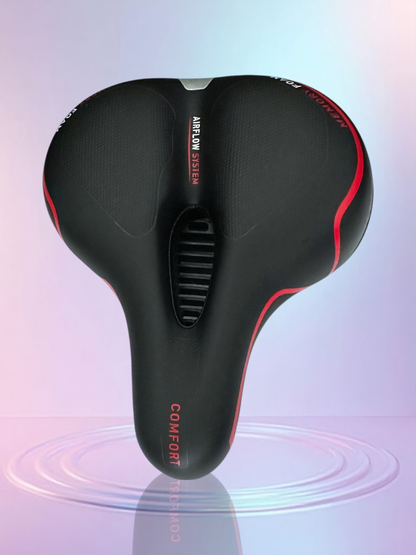 Fietszadel Memory Foam Comfort Pro Sport Lights - Zwart - Dames/Heren