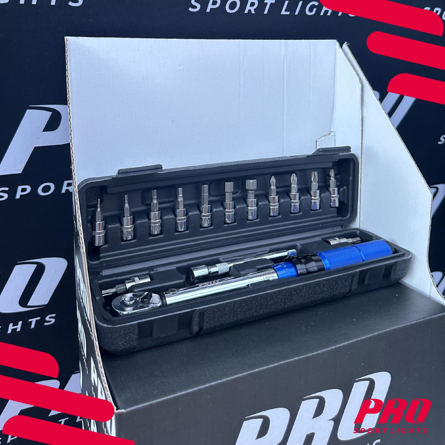 Momentsleutel Fietsgereedschap Pro Sport Lights 1/4 - Fiets 2/24Nm - Draaimomentsleutel Set kopen online