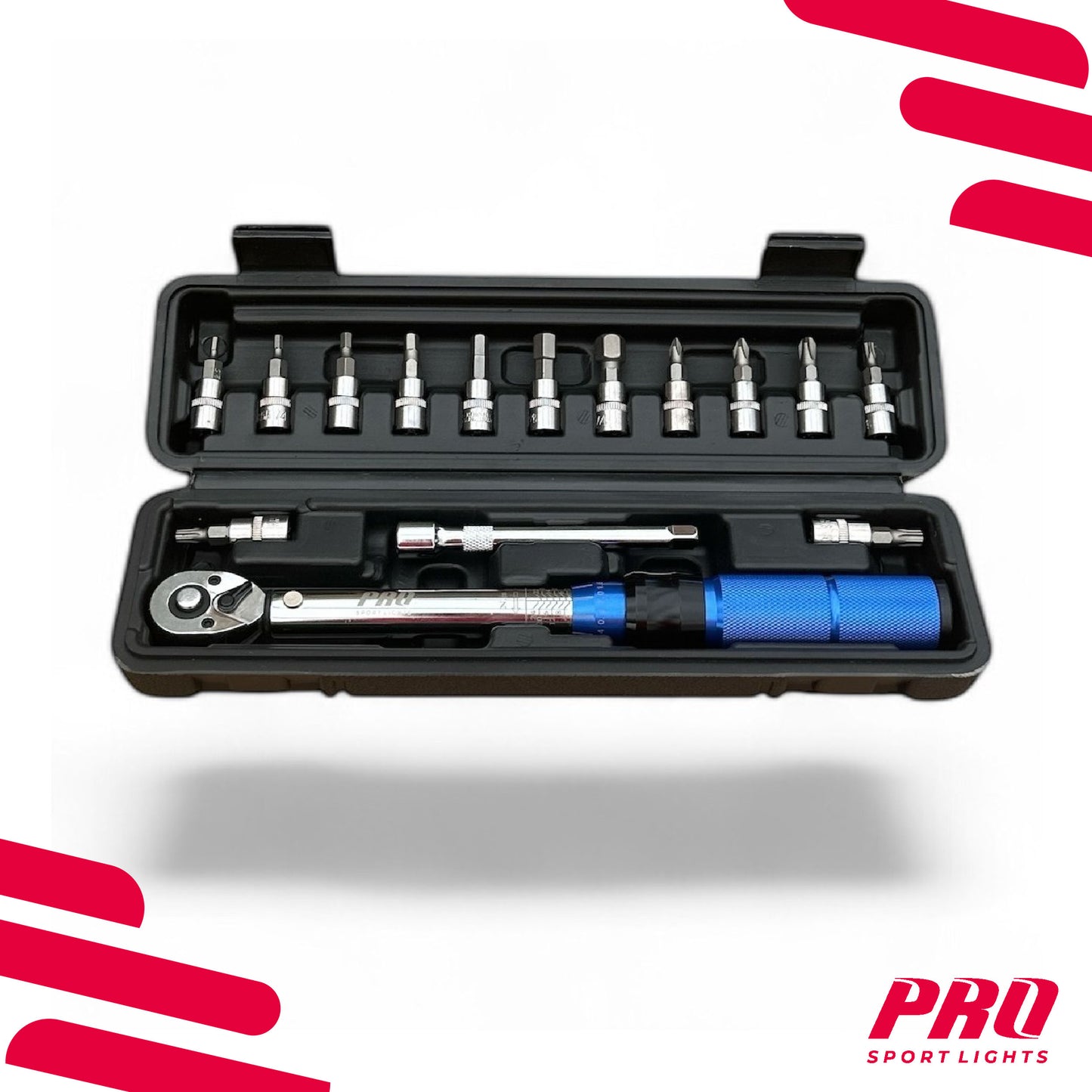 Momentsleutel Fietsgereedschap Pro Sport Lights 1/4 - Fiets 2/24Nm - Draaimomentsleutel Set kopen online