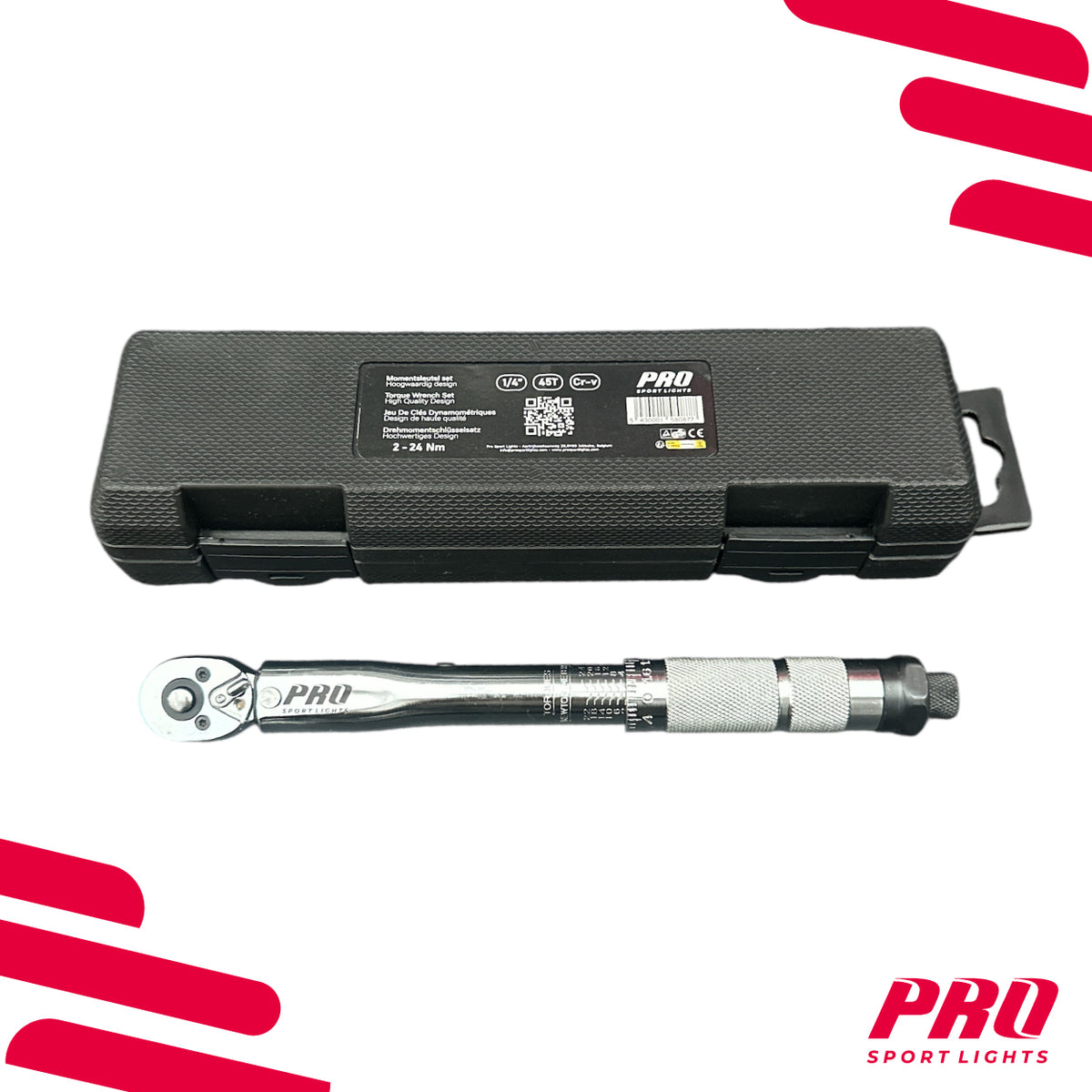 Momentsleutel Fiets 1/4 Pro Sport Lights - 2/24NM
