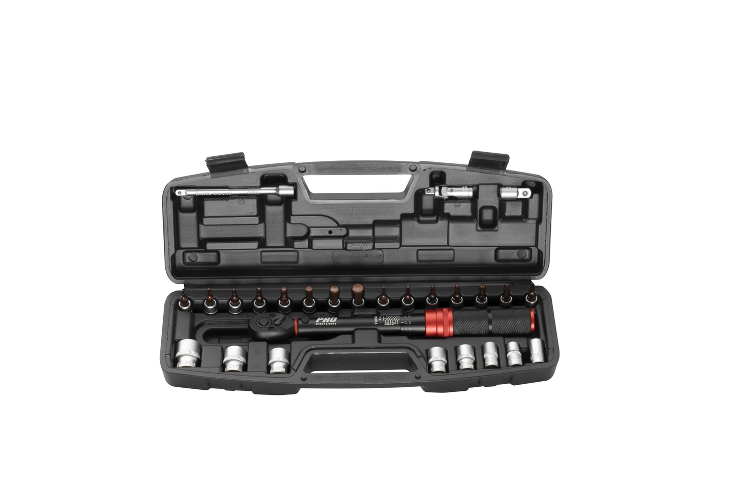 Momentsleutel Set Fiets Gereedschap Koffer 2-24 Nm 1/4" - Rood Zwart Kopen Online