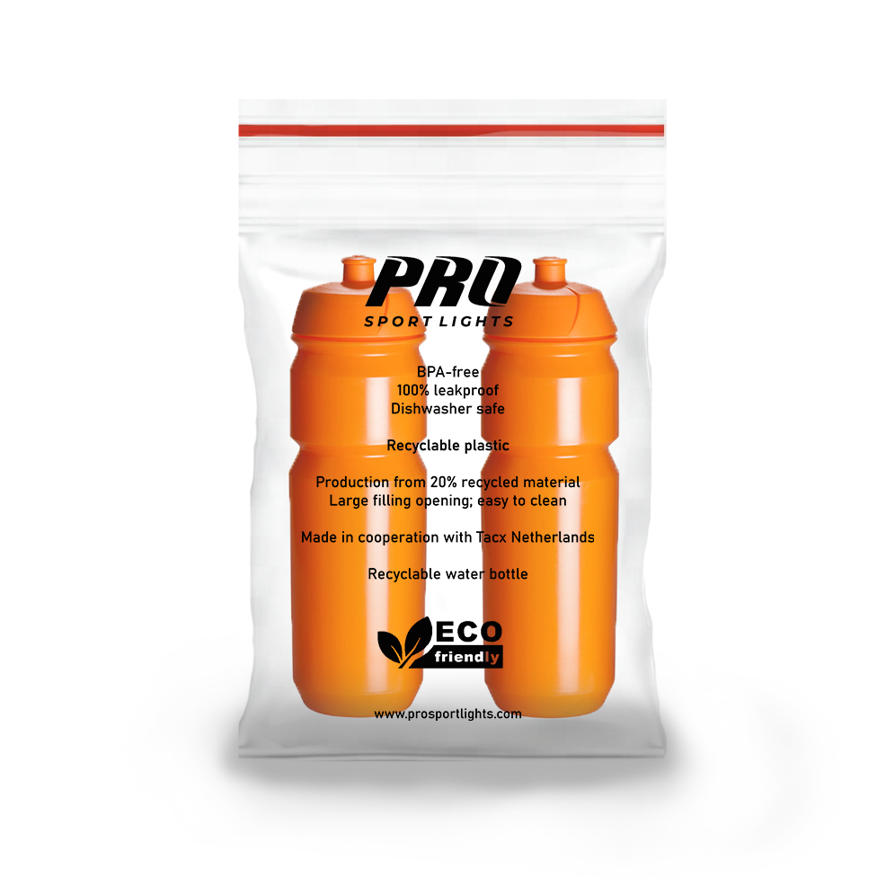 Pro Sport Lights 2x Drinkbus  - 750 ml - Oranje