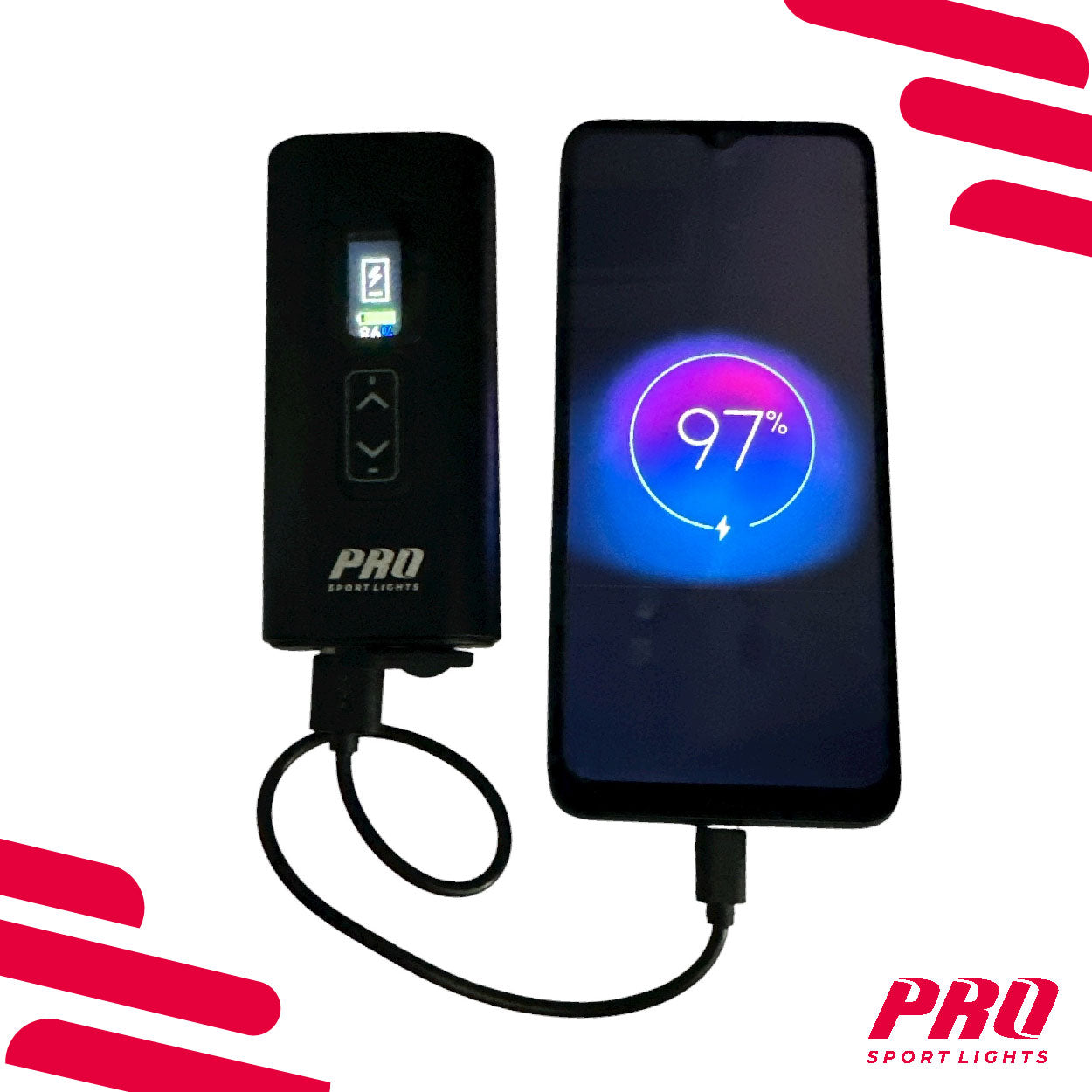 Voorlicht Fietsverlichting 2200 Lumen USB Oplaadbaar Koplamp