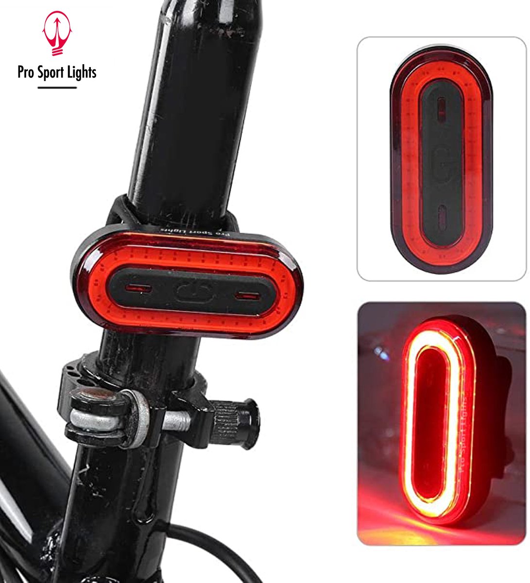 Pro Sport Lights Rood Achterlicht - USB Oplaadbaar kopen 100 lumen